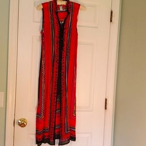 🦋Multi color swim cover-up or sheer dress size small by Gideon Oberson